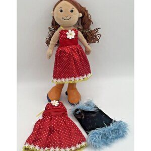 Groovy Girls Trini plush Doll Manhattan Toys 12" 2006 includes 2 extra dresses